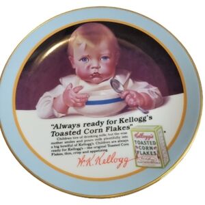 Kelloggs Nostalgia Collectible Plates 1992 Always ready for Kellogs vintage
